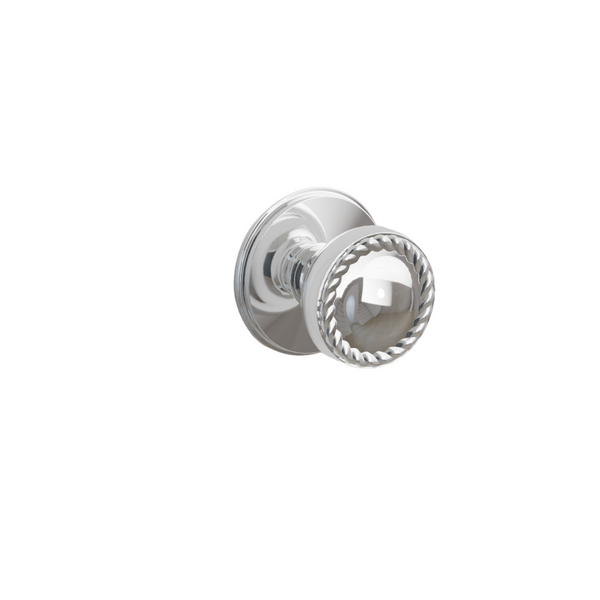 Emtek Door Handle - Rope Knob Watford Rosette - Designer Brass