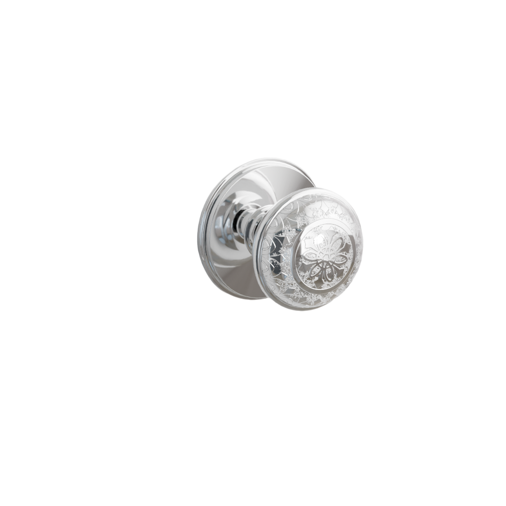 Emtek Door Handle - Lancaster Knob Watford Rosette - Designer Brass