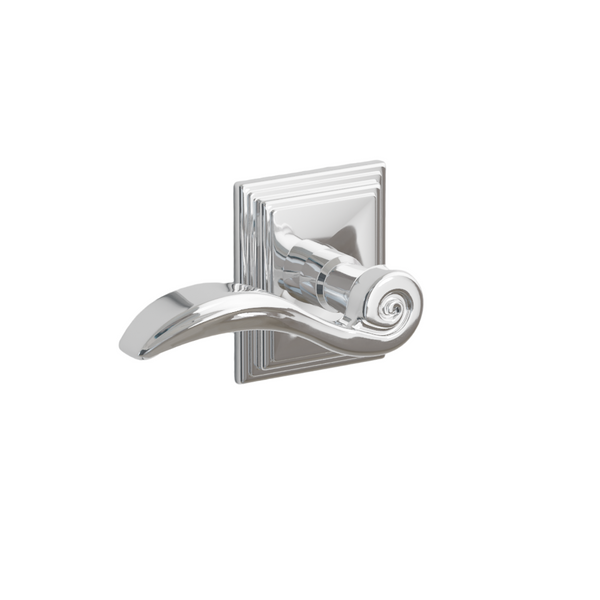 Emtek  Door Handle - Elan Lever Wilshire Rosette - Designer Brass