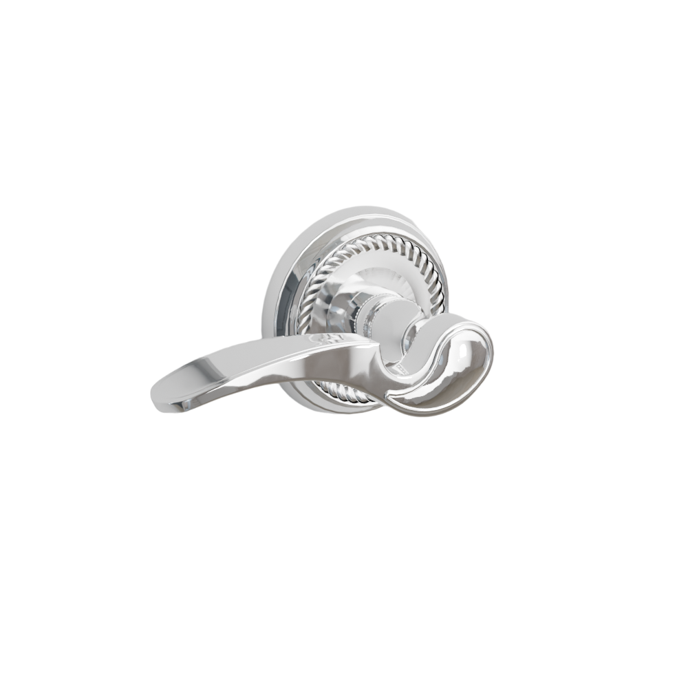 Emtek Door Handle - Coventry Lever Rope  Rosette - Designer Brass