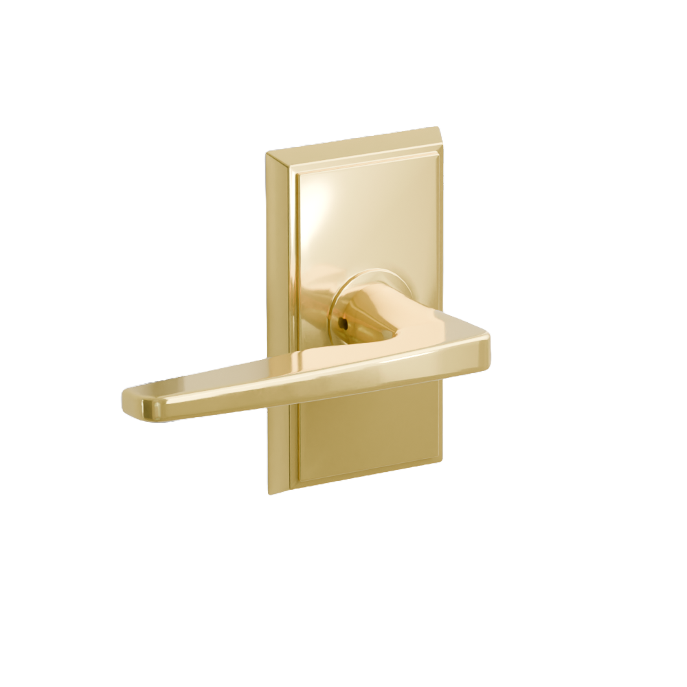 Emtek Hermes Lever with Rectangular Rosette