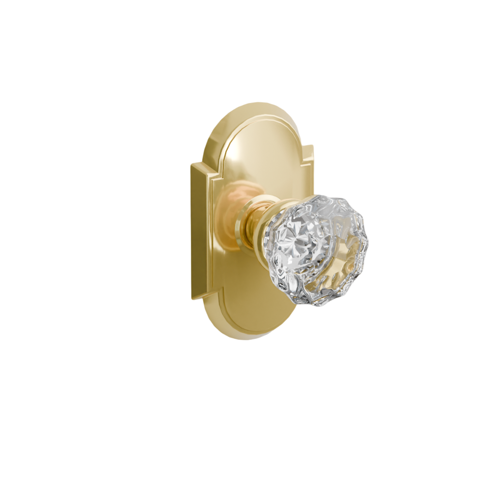 Emtek Door Handle - Astoria Knob #8 Rosette - Glass