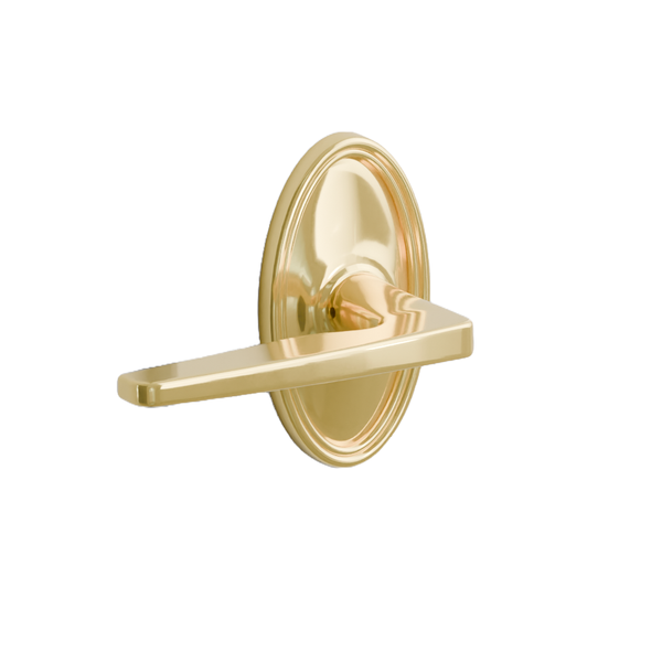 Emtek Hermes Lever with Oval Rosette