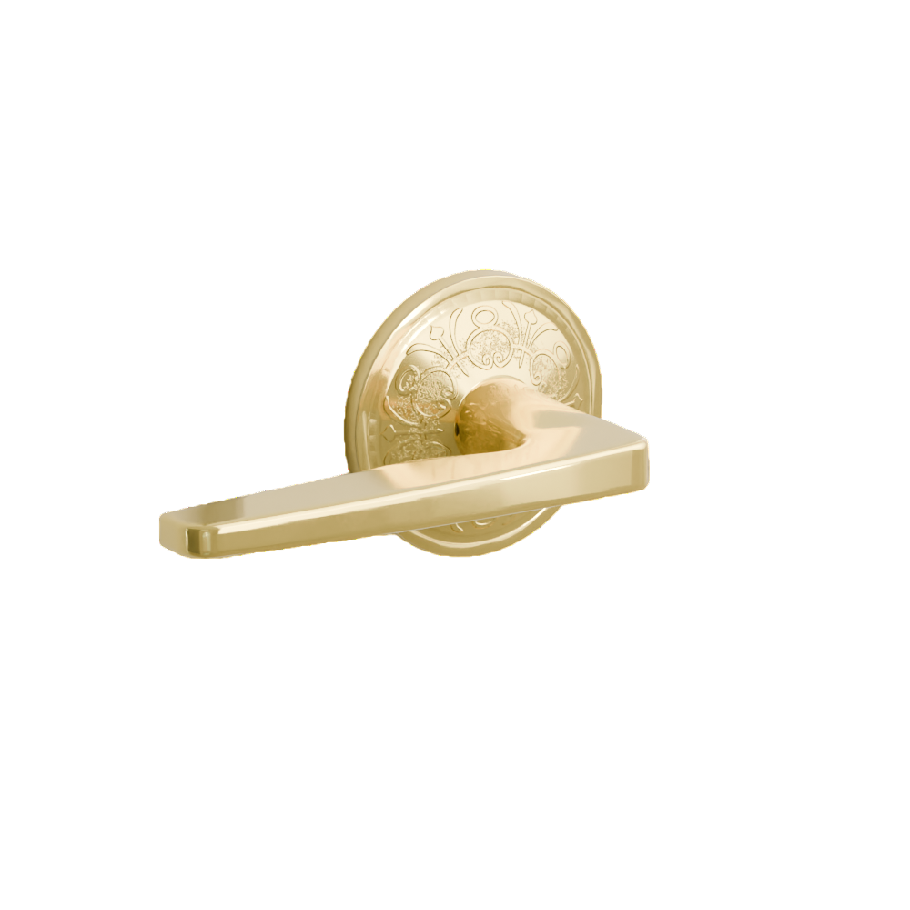 Emtek Hermes Lever with Lancaster Rosette