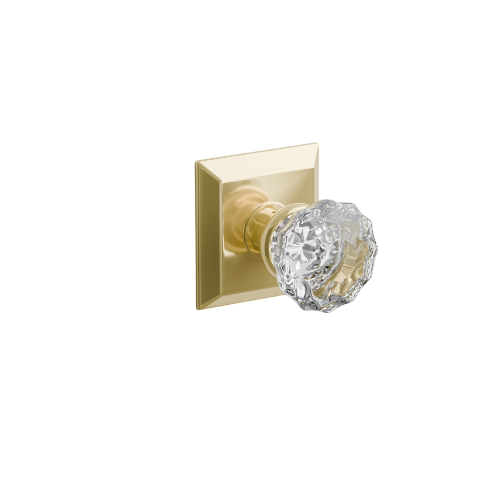 Emtek  Door Handle -  Astoria Knob Quincy Rosette - Glass