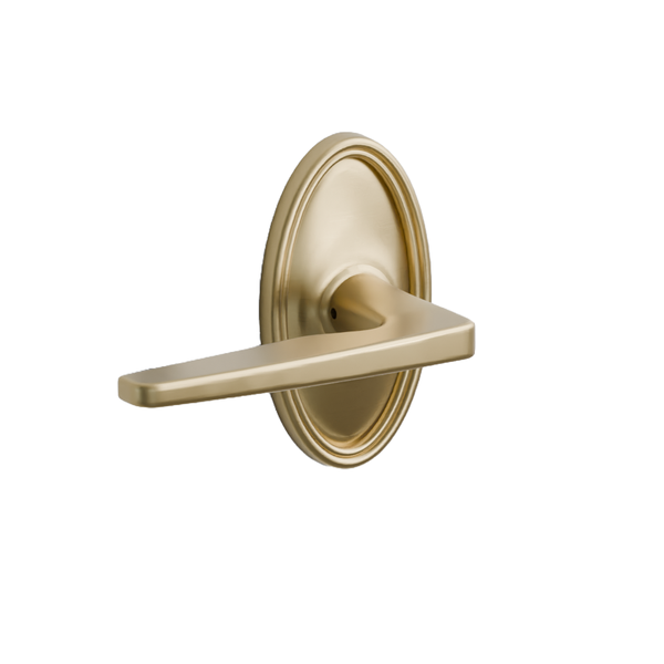 Emtek Hermes Lever with Oval Rosette