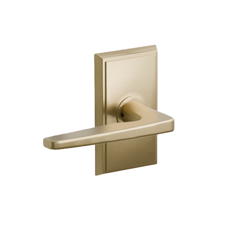 Emtek Hermes Lever with Rectangular Rosette