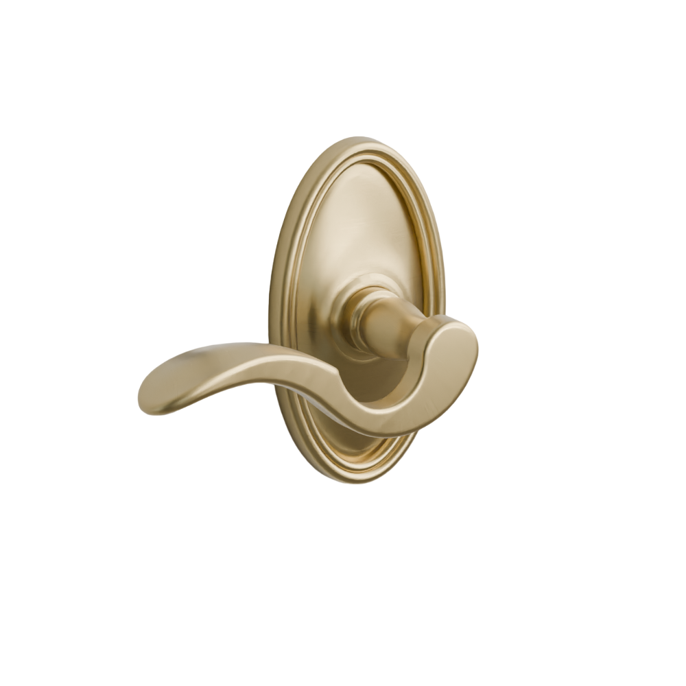 Emtek Cortina Lever with Oval Rosette