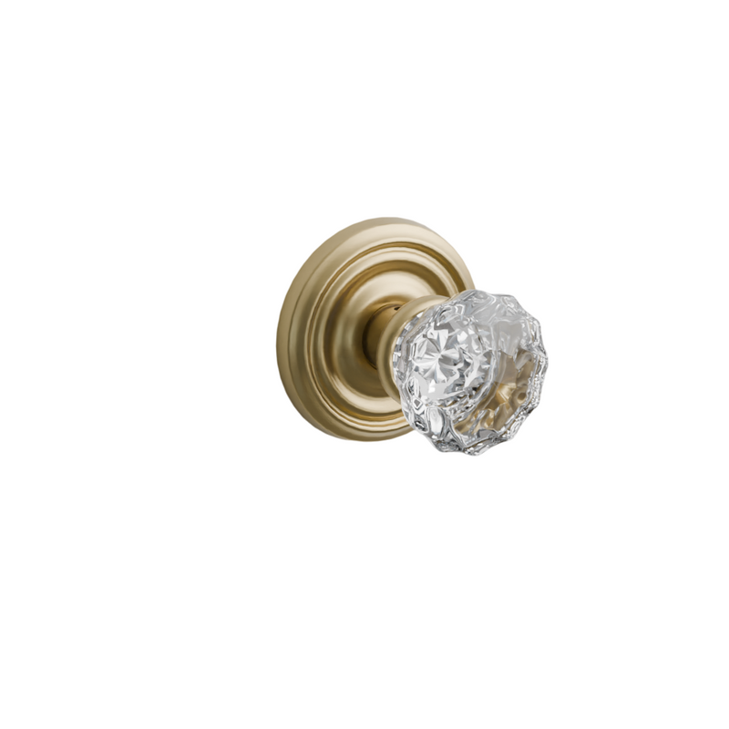 Emtek Door Handle - Astoria Knob Regular Rosette - Glass