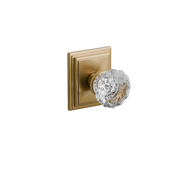 Emtek  Door Handle - Astoria Knob Wilshire Rosette - Glass