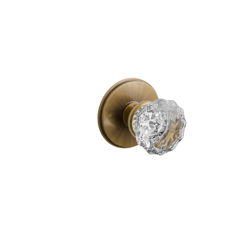 Emtek Door Handle - Astoria Knob Watford Rosette - Glass