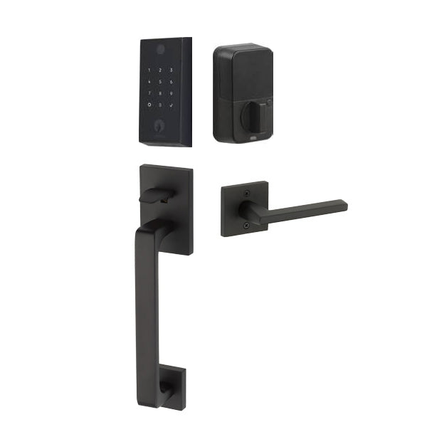 Emtek EMPowered™ 2 Touch Entry Set with Baden Grip