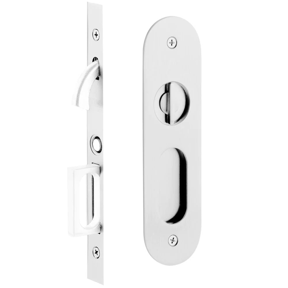Emtek Narrow Oval Pocket Door Mortise Locks