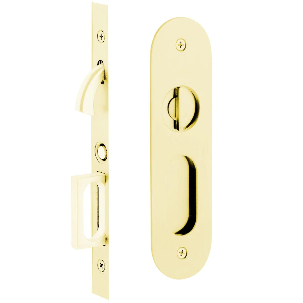 Emtek Narrow Oval Pocket Door Mortise Locks