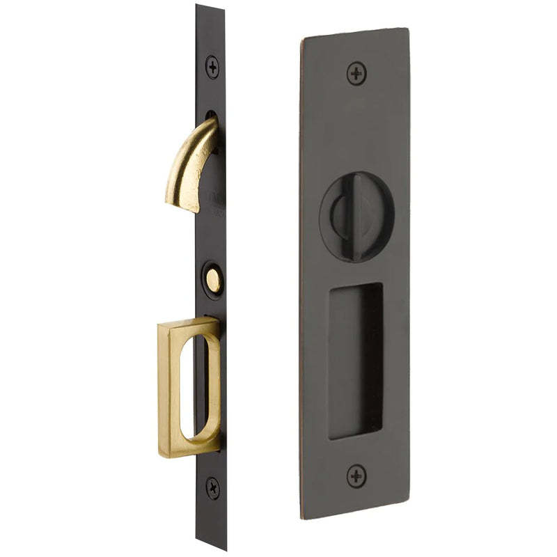 Emtek Narrow Modern Rectangular Pocket Door Mortise Locks