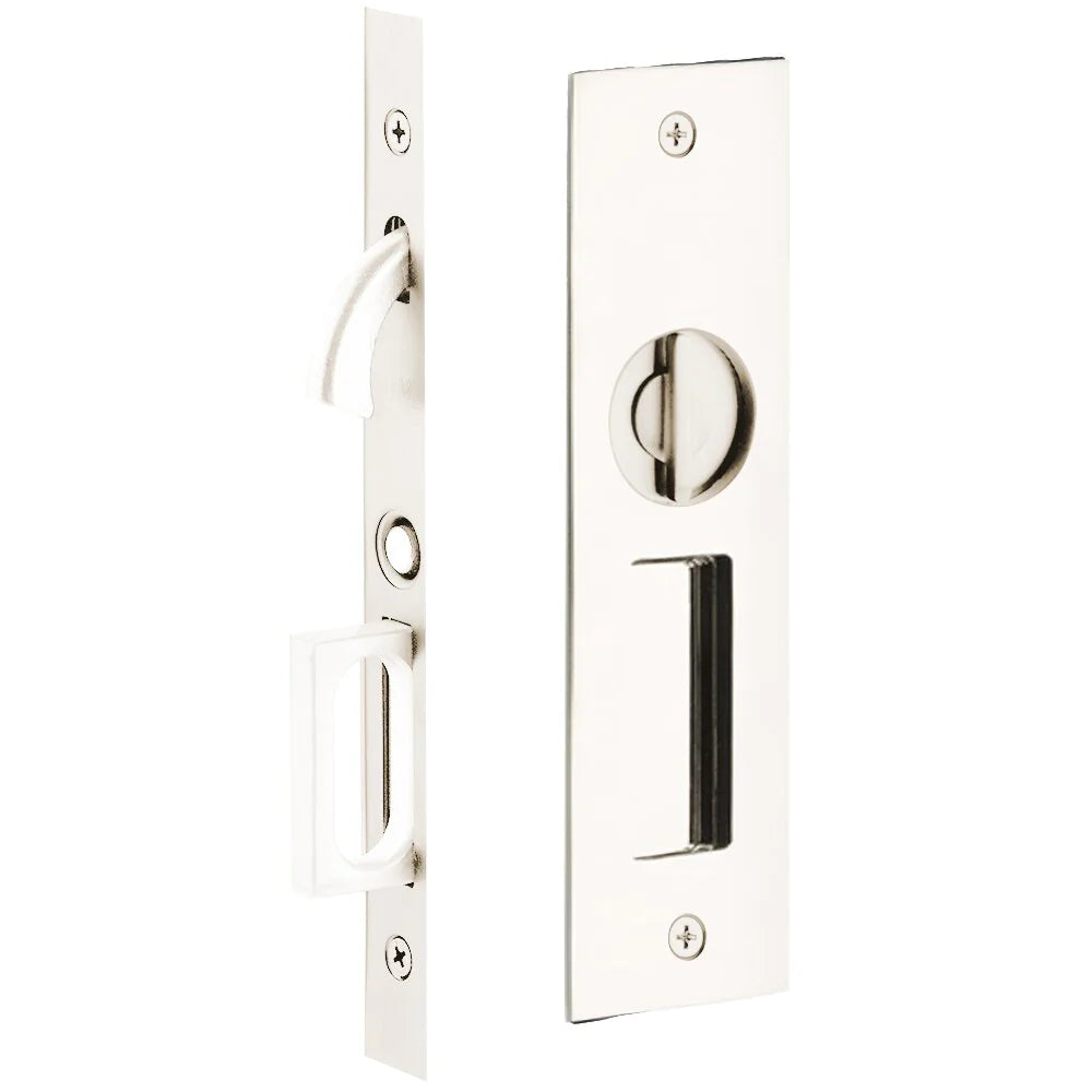 Emtek Narrow Modern Rectangular Pocket Door Mortise Locks