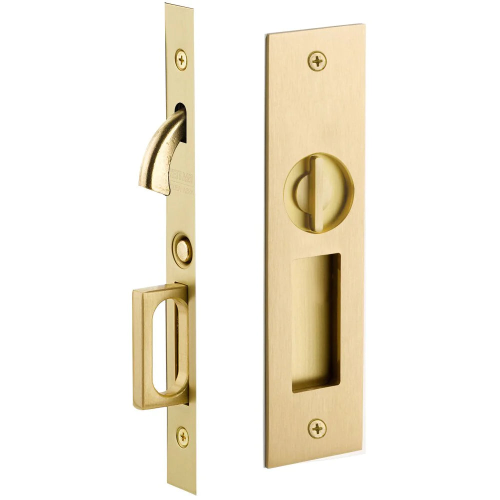 Emtek Narrow Modern Rectangular Pocket Door Mortise Locks