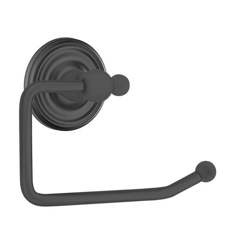 Emtek Traditional Brass Paper Holder - Bar Style with Regular Rosette