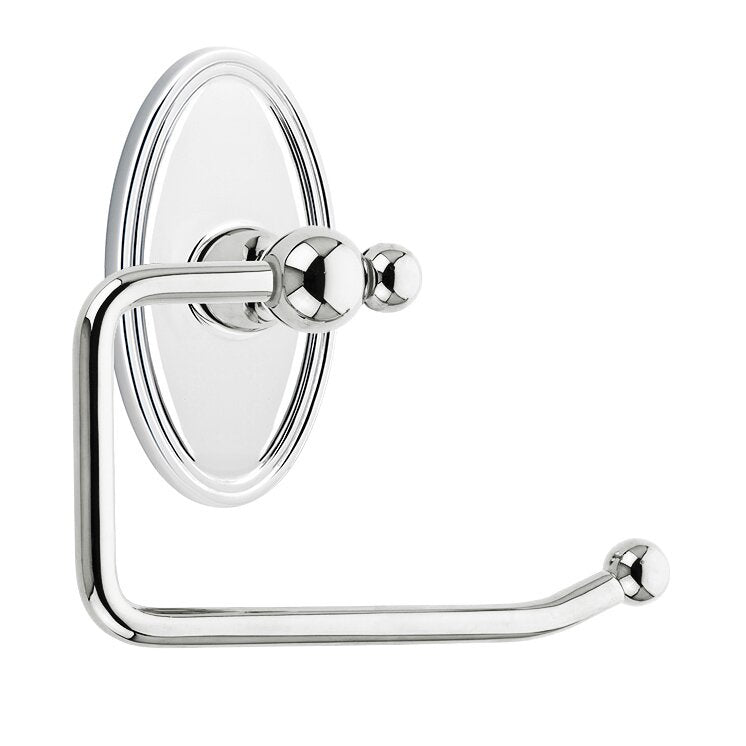 Emtek Traditional Brass Paper Holder - Bar Style with Oval Rosette