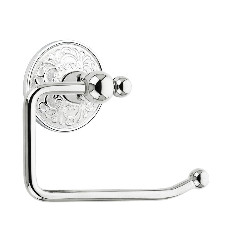 Emtek Traditional Brass Paper Holder - Bar Style with Lancaster Rosette