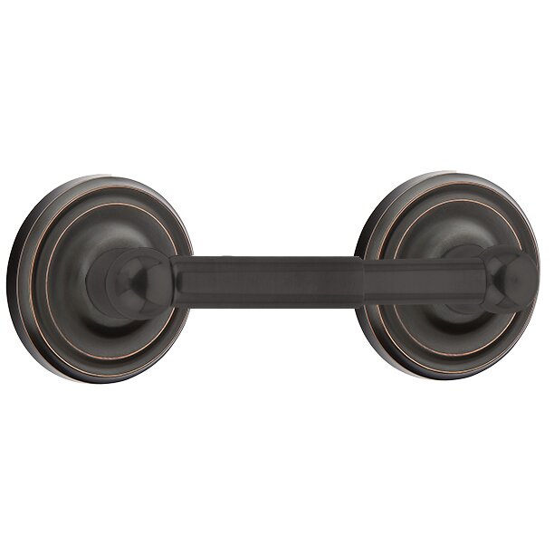 Emtek Traditional Brass Paper Holder - Spring Rod Style with Regular Rosette