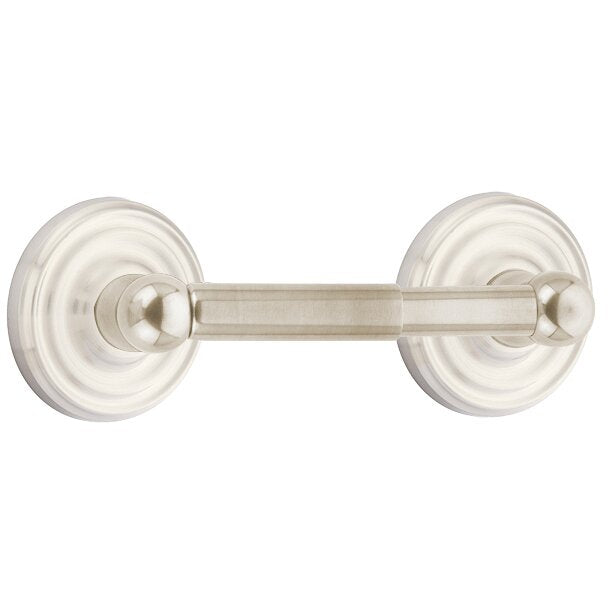 Emtek Traditional Brass Paper Holder - Spring Rod Style with Regular Rosette