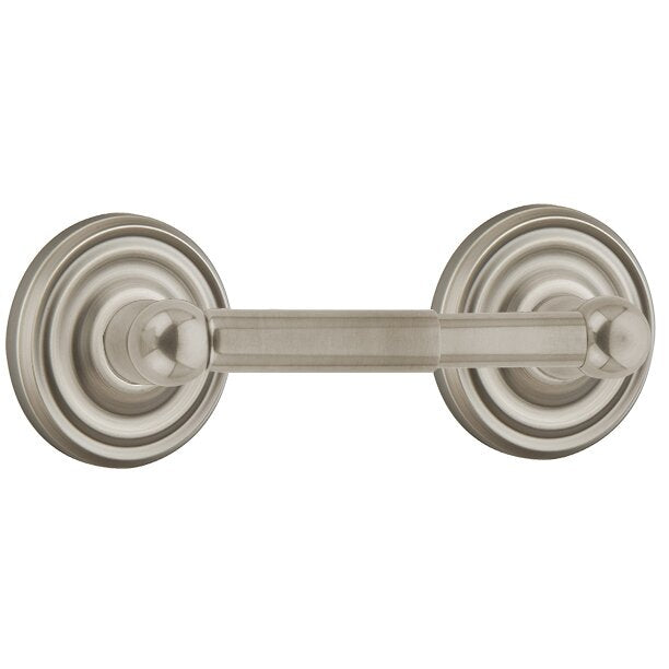 Emtek Traditional Brass Paper Holder - Spring Rod Style with Small Regular Rosette