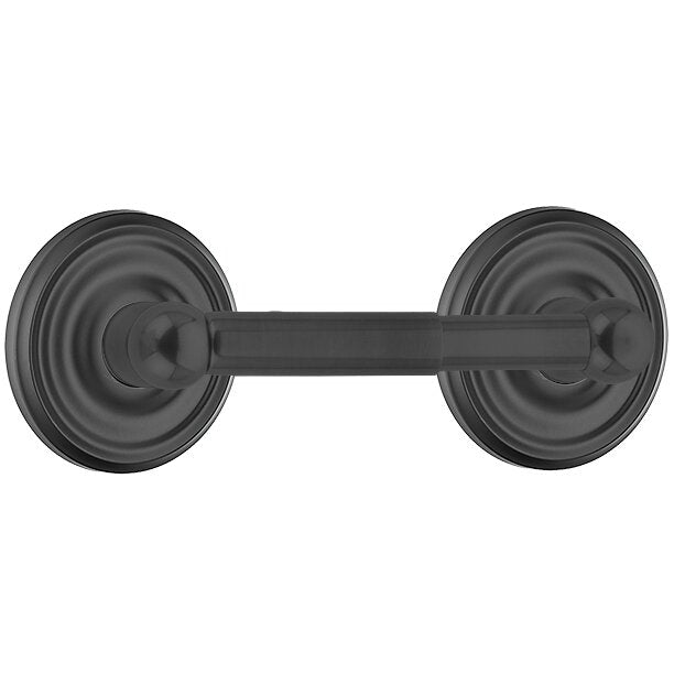 Emtek Traditional Brass Paper Holder - Spring Rod Style with Small Regular Rosette
