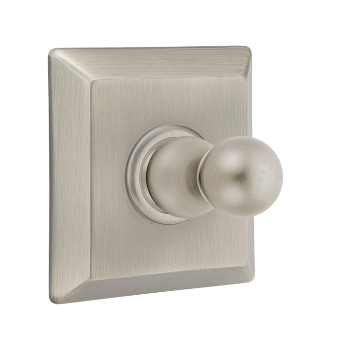 Emtek Traditional Brass Single Hook with Quincy Rosette