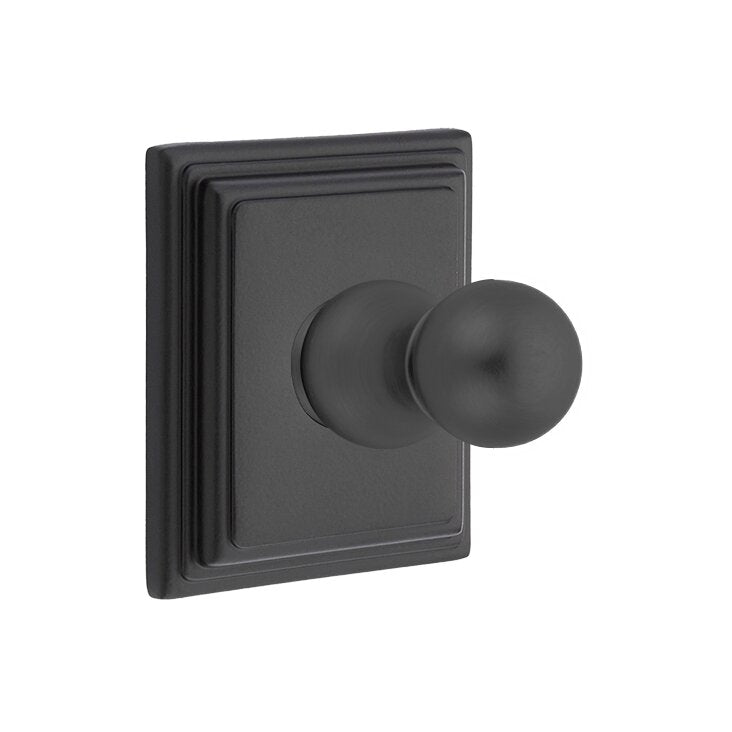 Emtek Traditional Brass Single Hook with Wilshire Rosette