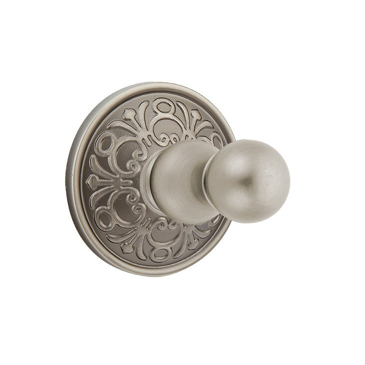 Emtek Traditional Brass Single Hook with Lancaster Rosette