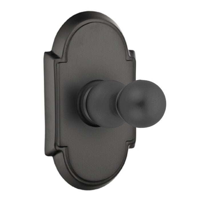 Emtek Traditional Brass Single Hook with #8 Rosette