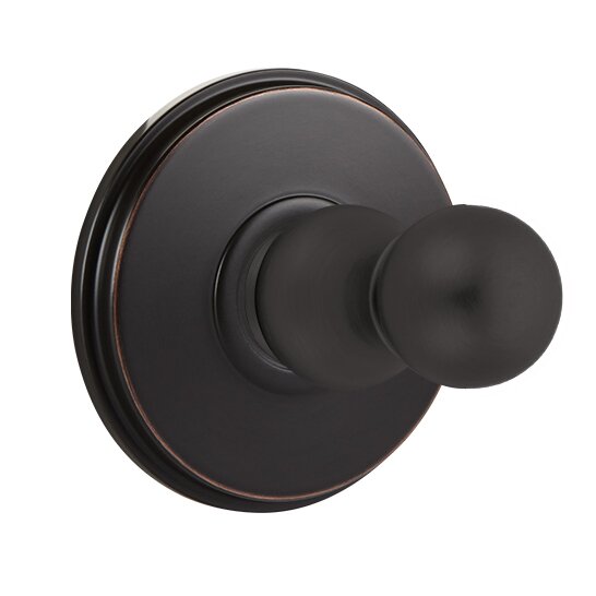 Emtek Traditional Brass Single Hook with Watford Rosette