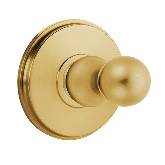 Emtek Traditional Brass Single Hook with Watford Rosette