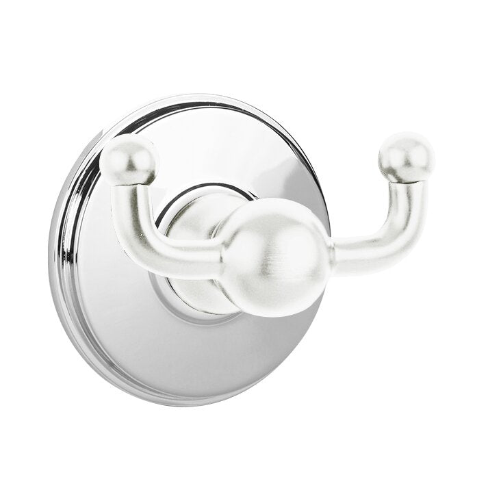 Emtek Traditional Brass Double Hook with Watford Rosette