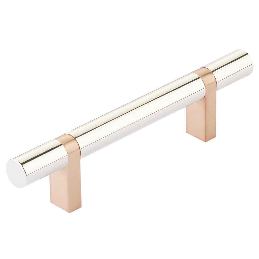 EMTEK SELECT Cabinet Bar Pull - Satin Copper Stem