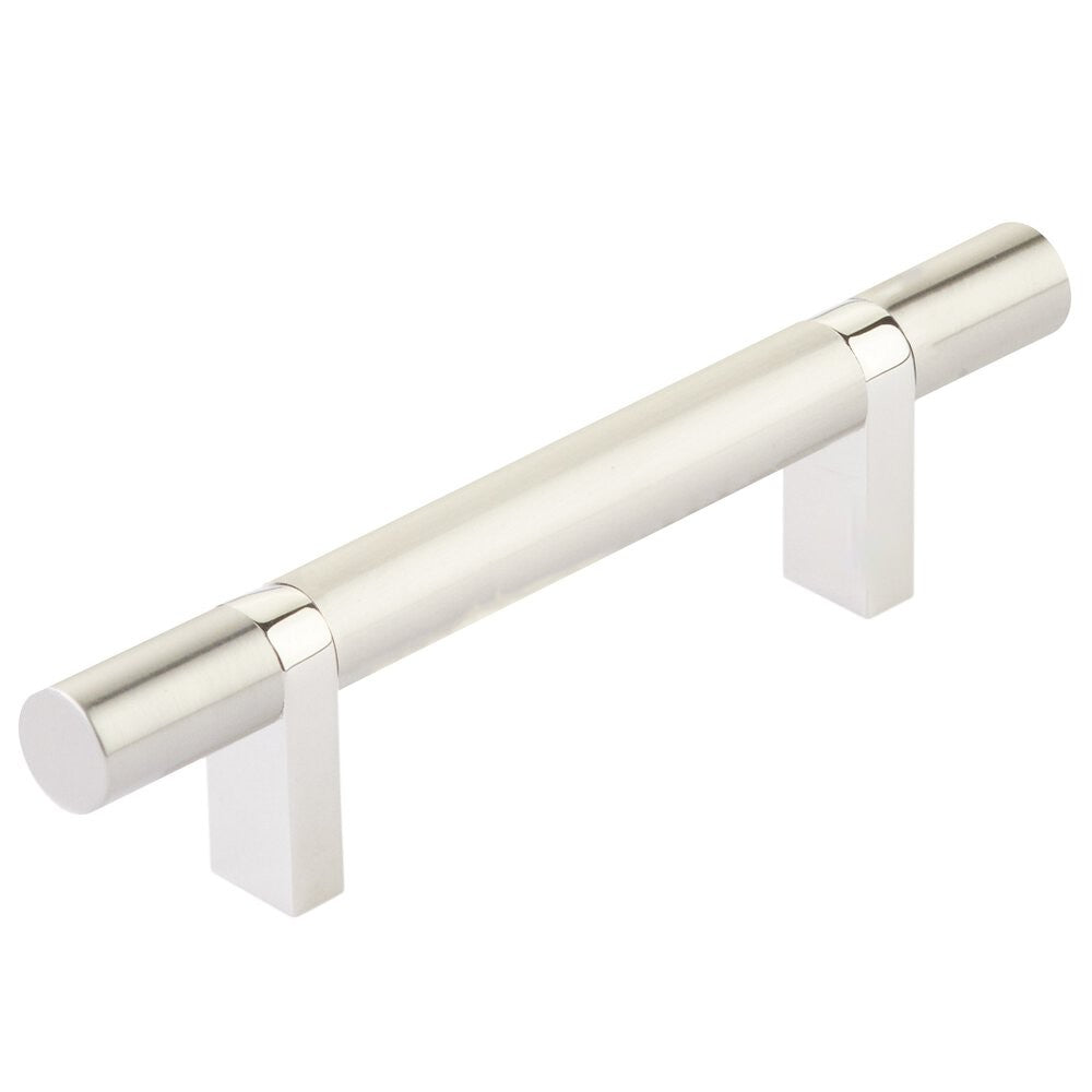 EMTEK SELECT Cabinet Bar Pull - Polished Nickel Stem