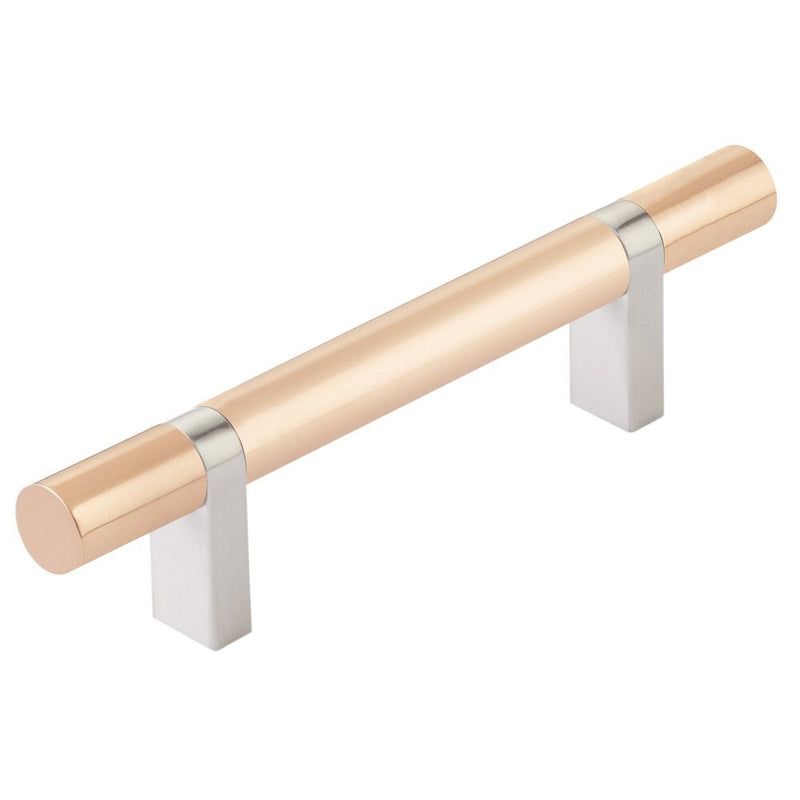 EMTEK SELECT Cabinet Bar Pull - Satin Nickel Stem