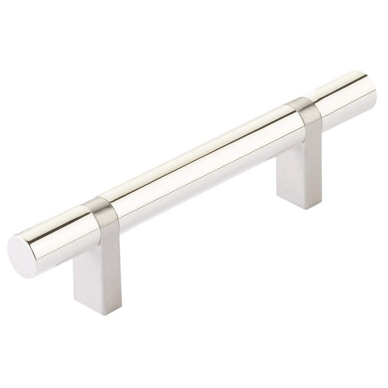 EMTEK SELECT Cabinet Bar Pull - Satin Nickel Stem