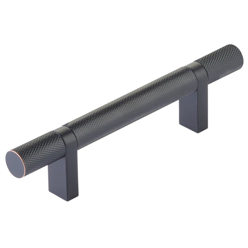 EMTEK SELECT Cabinet Bar Pull - Flat Black Stem