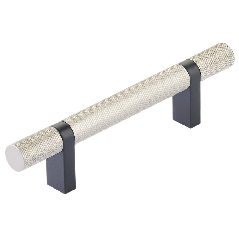 EMTEK SELECT Cabinet Bar Pull - Flat Black Stem