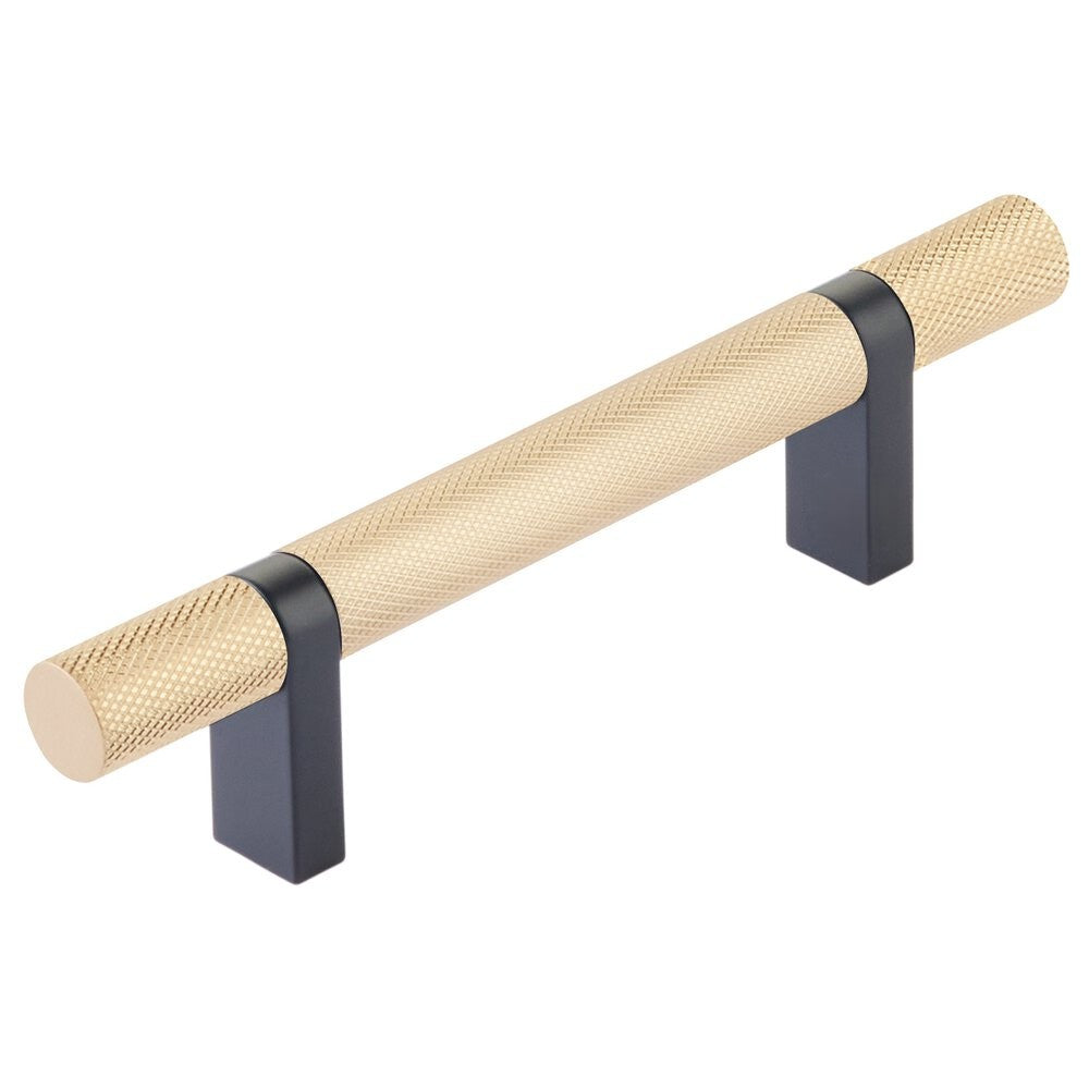 EMTEK SELECT Cabinet Bar Pull - Flat Black Stem