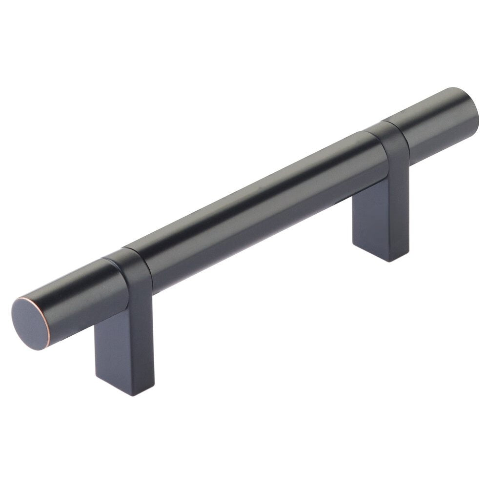 EMTEK SELECT Cabinet Bar Pull - Flat Black Stem