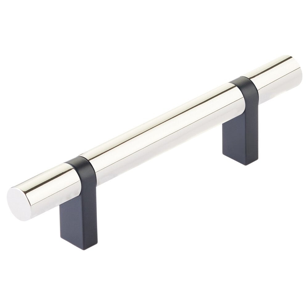 EMTEK SELECT Cabinet Bar Pull - Flat Black Stem