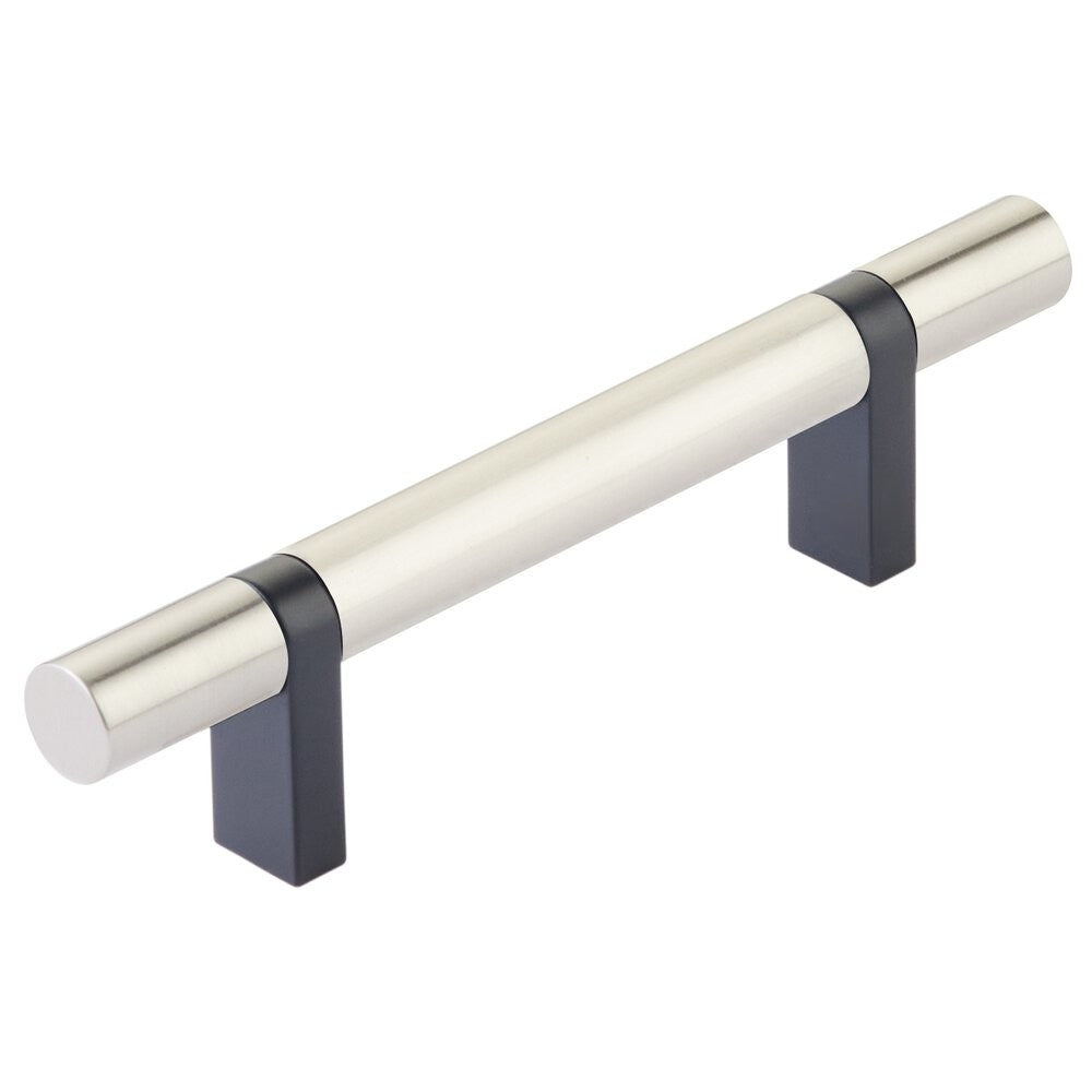 EMTEK SELECT Cabinet Bar Pull - Flat Black Stem