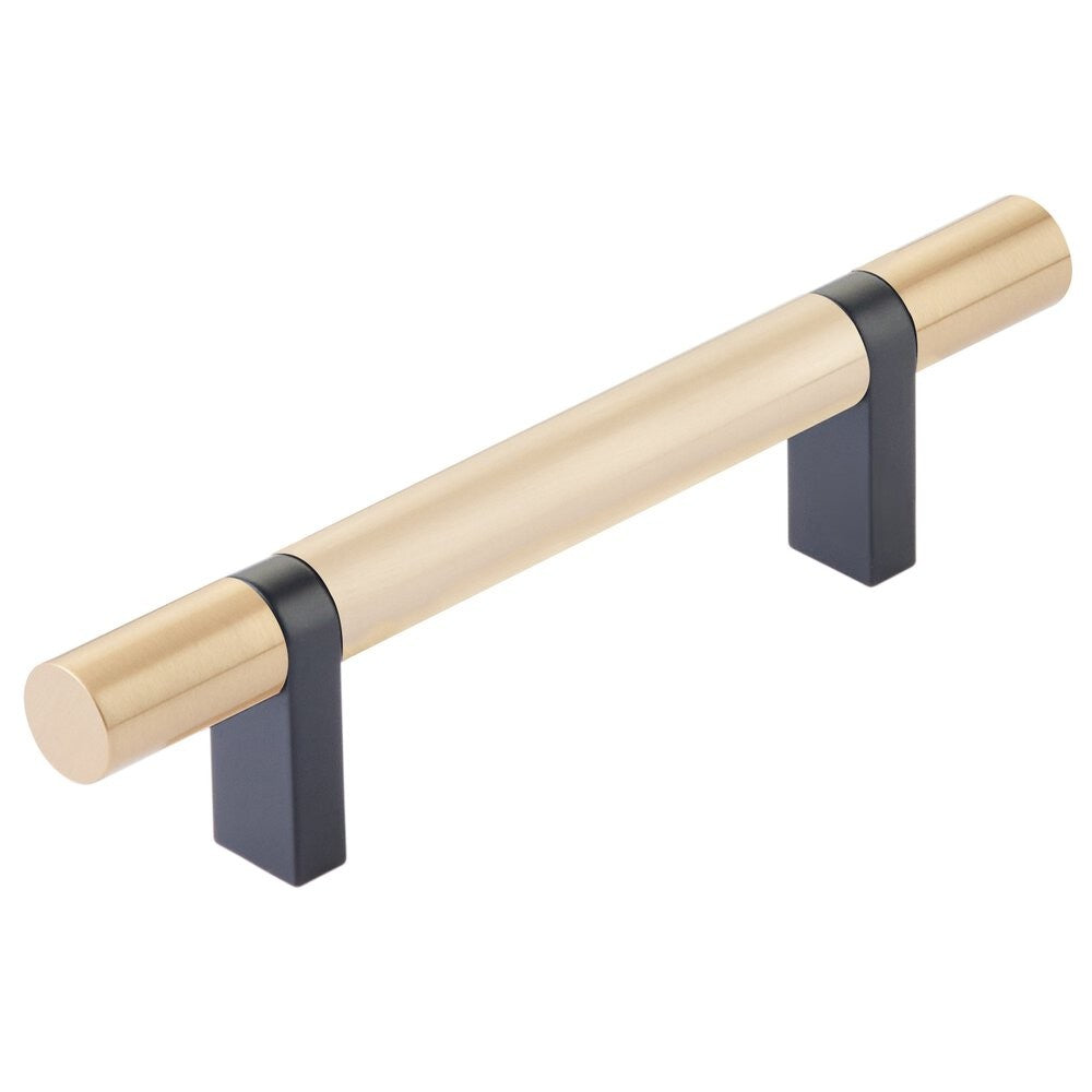 EMTEK SELECT Cabinet Bar Pull - Flat Black Stem