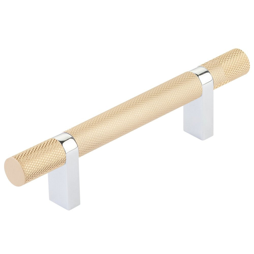 EMTEK SELECT Cabinet Bar Pull - Polished Chrome Stem