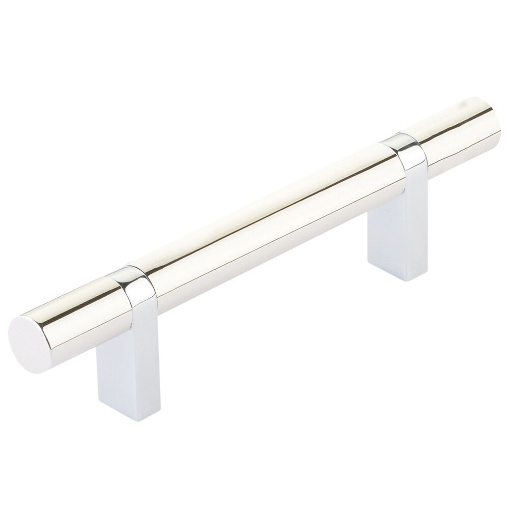 EMTEK SELECT Cabinet Bar Pull - Polished Chrome Stem