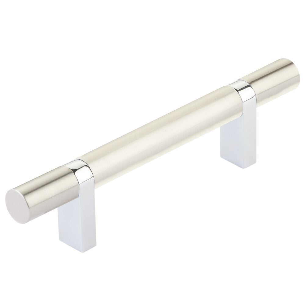 EMTEK SELECT Cabinet Bar Pull - Polished Chrome Stem