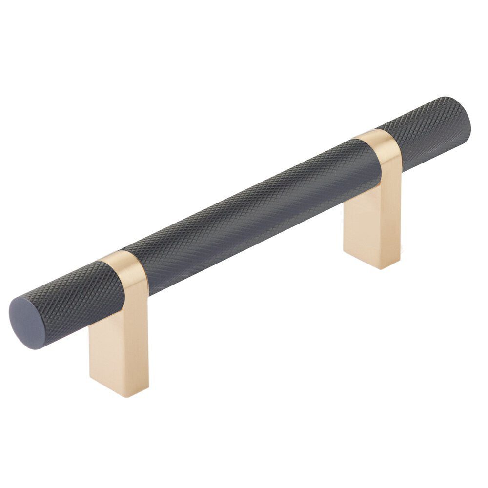 EMTEK SELECT Cabinet Bar Pull - Satin Brass Stem